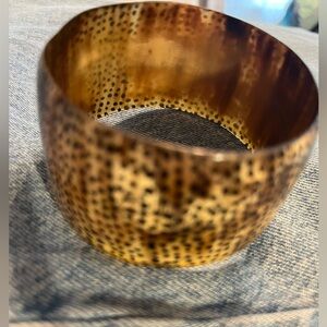 Animal Print Cuff Bracelet, Plastic , 1.5” wide.